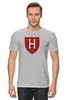 Заказать мужскую футболку в Москве. Футболка классическая Гарвард Кримсон (Harvard Crimson)  от KinoArt - готовые дизайны и нанесение принтов.