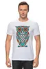 Заказать мужскую футболку в Москве. Футболка классическая Сова (Owl) от nadegda - готовые дизайны и нанесение принтов.