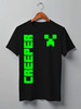 Заказать мужскую футболку в Москве. Футболка классическая MINECRAFT CREEPER от weeert - готовые дизайны и нанесение принтов.