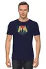 Заказать мужскую футболку в Москве. Футболка классическая Mountains от oneredfoxstore@gmail.com - готовые дизайны и нанесение принтов.