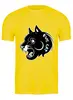 Заказать мужскую футболку в Москве. Футболка классическая Злой кот от svetlanas - готовые дизайны и нанесение принтов.