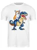Заказать мужскую футболку в Москве. Футболка классическая ☂ Corgi & Rex ☂ от balden - готовые дизайны и нанесение принтов.