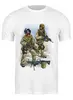 Заказать мужскую футболку в Москве. Футболка классическая US Army от Leichenwagen - готовые дизайны и нанесение принтов.