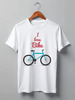 Заказать мужскую футболку в Москве. Футболка классическая I Love Bike от balden - готовые дизайны и нанесение принтов.