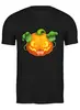 Заказать мужскую футболку в Москве. Футболка классическая pumpkin от rinkusu - готовые дизайны и нанесение принтов.