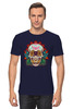 Заказать мужскую футболку в Москве. Футболка классическая Flowers Skull от skynatural - готовые дизайны и нанесение принтов.