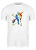 Заказать мужскую футболку в Москве. Футболка классическая Dab Unicorn  от DESIGNER   - готовые дизайны и нанесение принтов.