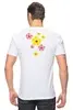 Заказать мужскую футболку в Москве. Футболка классическая желтые и розовые цветы от nikol - готовые дизайны и нанесение принтов.