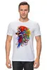 Заказать мужскую футболку в Москве. Футболка классическая Попугай БАХУС от balden - готовые дизайны и нанесение принтов.