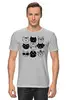 Заказать мужскую футболку в Москве. Футболка классическая Cats Here от oneredfoxstore@gmail.com - готовые дизайны и нанесение принтов.