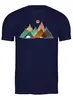 Заказать мужскую футболку в Москве. Футболка классическая Mountains Colors  от oneredfoxstore@gmail.com - готовые дизайны и нанесение принтов.