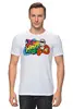 Заказать мужскую футболку в Москве. Футболка классическая МФ1 I Love MSU (Bright) от AR Print - готовые дизайны и нанесение принтов.