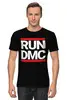 Заказать мужскую футболку в Москве. Футболка классическая RUN DMC от Константин Тотьмянин - готовые дизайны и нанесение принтов.