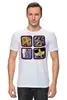 Заказать мужскую футболку в Москве. Футболка классическая Cats Here от oneredfoxstore@gmail.com - готовые дизайны и нанесение принтов.