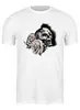 Заказать мужскую футболку в Москве. Футболка классическая Череп и розы  от losikki@mail.ru - готовые дизайны и нанесение принтов.