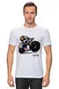 Заказать мужскую футболку в Москве. Футболка классическая Valentino Rossi VR46 от Mesk08 - готовые дизайны и нанесение принтов.