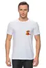 Заказать мужскую футболку в Москве. Футболка классическая Рыжий кот от Hop Shop - готовые дизайны и нанесение принтов.