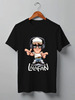 Заказать мужскую футболку в Москве. Футболка классическая LalaFan DJ T-Shirt (чёрная, муж.) от LalaFan  - готовые дизайны и нанесение принтов.