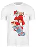 Заказать мужскую футболку в Москве. Футболка классическая Extreme Santa от balden - готовые дизайны и нанесение принтов.