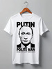 Заказать мужскую футболку в Москве. Футболка классическая Путин (Putin) от coolmag - готовые дизайны и нанесение принтов.
