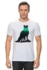 Заказать мужскую футболку в Москве. Футболка классическая Fox Here от oneredfoxstore@gmail.com - готовые дизайны и нанесение принтов.