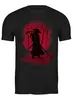 Заказать мужскую футболку в Москве. Футболка классическая Red Moon Samurai от oneredfoxstore@gmail.com - готовые дизайны и нанесение принтов.