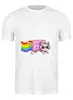 Заказать мужскую футболку в Москве. Футболка классическая Nyan cat от YellowCloverShop - готовые дизайны и нанесение принтов.