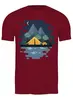 Заказать мужскую футболку в Москве. Футболка классическая Mountains от oneredfoxstore@gmail.com - готовые дизайны и нанесение принтов.