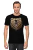 Заказать мужскую футболку в Москве. Футболка классическая Пиксельный Медведь от printik - готовые дизайны и нанесение принтов.