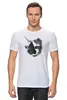Заказать мужскую футболку в Москве. Футболка классическая кошка от Евгений Бобров - готовые дизайны и нанесение принтов.