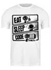 Заказать мужскую футболку в Москве. Футболка классическая Eat, Sleep, Code от WebDiez - готовые дизайны и нанесение принтов.