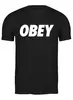 Заказать мужскую футболку в Москве. Футболка классическая OBEY  от DESIGNER   - готовые дизайны и нанесение принтов.