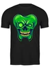 Заказать мужскую футболку в Москве. Футболка классическая Green Skull от skynatural - готовые дизайны и нанесение принтов.