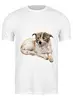 Заказать мужскую футболку в Москве. Футболка классическая Лохматая собака  от marina_sur@mail.ru - готовые дизайны и нанесение принтов.