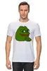 Заказать мужскую футболку в Москве. Футболка классическая Лягушонок Пепе от Jimmy Flash - готовые дизайны и нанесение принтов.