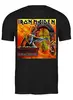 Заказать мужскую футболку в Москве. Футболка классическая Iron Maiden Band от Leichenwagen - готовые дизайны и нанесение принтов.