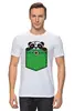 Заказать мужскую футболку в Москве. Футболка классическая Панда от fanart - готовые дизайны и нанесение принтов.