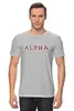 Заказать мужскую футболку в Москве. Футболка классическая ALPHA (Max Fall) от Rebel - готовые дизайны и нанесение принтов.