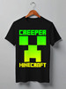 Заказать мужскую футболку в Москве. Футболка классическая MINECRAFT CREEPER от vista12761@rambler.ru - готовые дизайны и нанесение принтов.