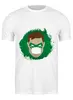 Заказать мужскую футболку в Москве. Футболка классическая Зеленый фонарь (Коллекция: Герои носят маски) от GeekFox  - готовые дизайны и нанесение принтов.