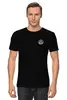 Заказать мужскую футболку в Москве. Футболка классическая Black BRATVA male shirt от svetabratva@gmail.com - готовые дизайны и нанесение принтов.