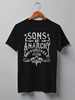 Заказать мужскую футболку в Москве. Футболка классическая Sons of Anarchy от scrat29@yandex.ru - готовые дизайны и нанесение принтов.
