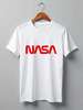 Заказать мужскую футболку в Москве. Футболка классическая NASA  от DESIGNER   - готовые дизайны и нанесение принтов.
