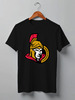 Заказать мужскую футболку в Москве. Футболка классическая Ottawa Senators от dobryidesign - готовые дизайны и нанесение принтов.