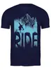 Заказать мужскую футболку в Москве. Футболка классическая Ski Ride от oneredfoxstore@gmail.com - готовые дизайны и нанесение принтов.