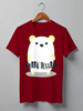 Заказать мужскую футболку в Москве. Футболка классическая Bear Here от oneredfoxstore@gmail.com - готовые дизайны и нанесение принтов.