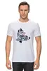 Заказать мужскую футболку в Москве. Футболка классическая Зебра с бабочкой от Виктор Гришин - готовые дизайны и нанесение принтов.