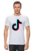 Заказать мужскую футболку в Москве. Футболка классическая TikTok  от DESIGNER   - готовые дизайны и нанесение принтов.
