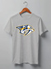 Заказать мужскую футболку в Москве. Футболка классическая Nashville Predators / NHL USA от KinoArt - готовые дизайны и нанесение принтов.