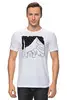 Заказать мужскую футболку в Москве. Футболка классическая Cat and Mountains от oneredfoxstore@gmail.com - готовые дизайны и нанесение принтов.